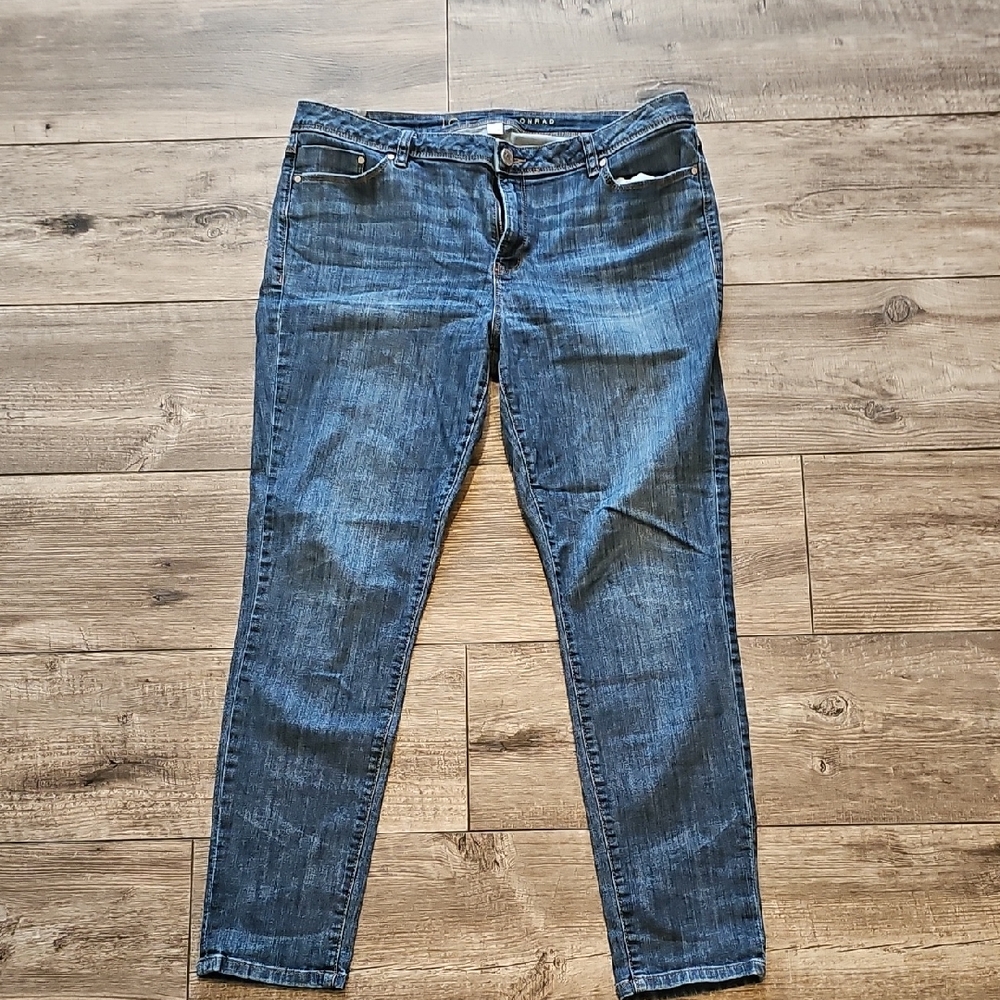 LC Lauren Conrad Dark Blue Skinny Jeans